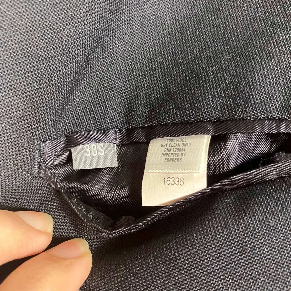 Bonobos Blazer Mens 38S Navy Blue Marzotto Italian Wool Standard Fit Suit Jacket
